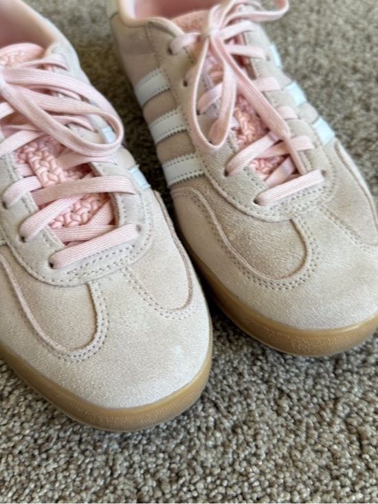 adidas Gazelle Light Pink Suede Sneakers Size 7.5-8 - Picture 3 of 9